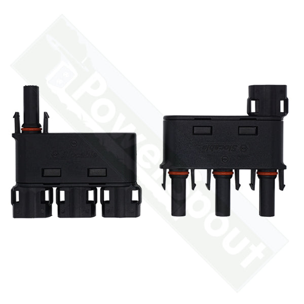 Slocable Solar PV 3 to 1 Branch Connectors