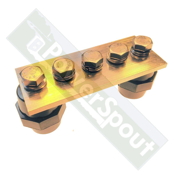 Chrome Plated Brass Bus Bar with Standoffs