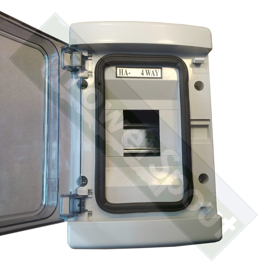 4-way Weatherproof (IP65) DIN Rail Enclosure
